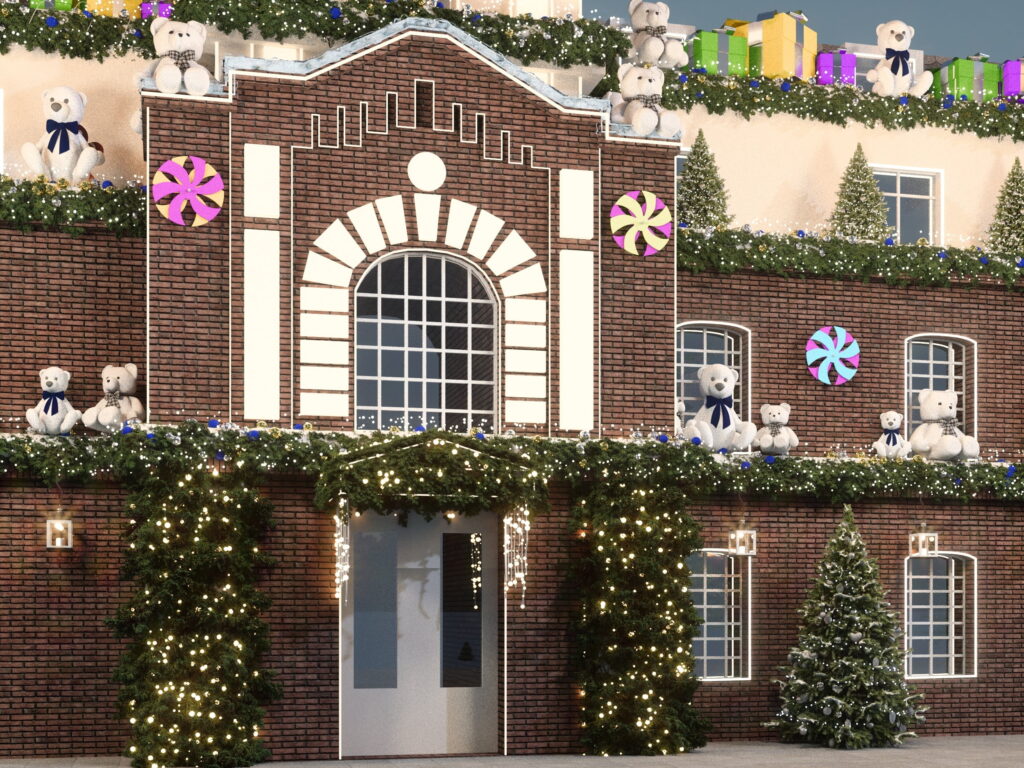 New Year’s Facade Decoration for PSP Pharma Headquarters