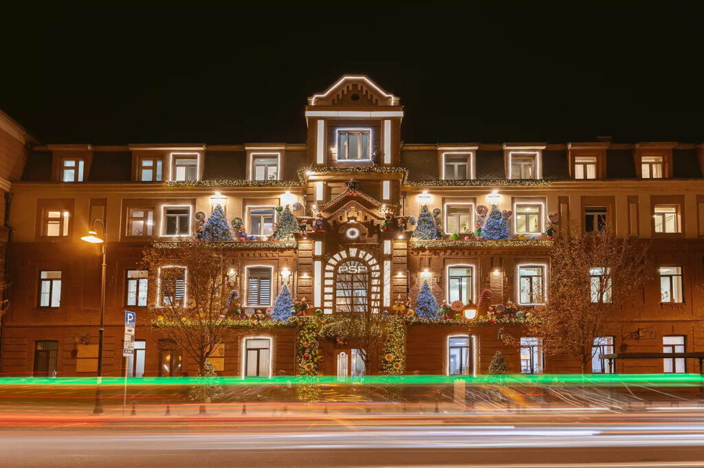 New Year’s Facade Decoration for PSP Pharma Headquarters
